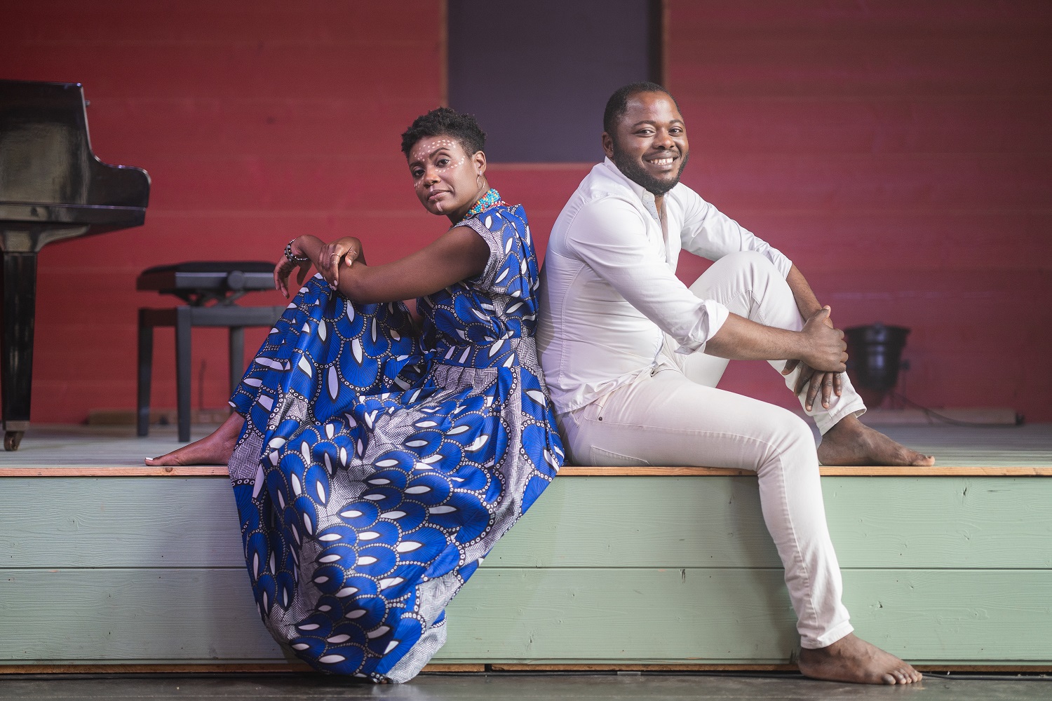 Avec le danseur Tister Ikomo