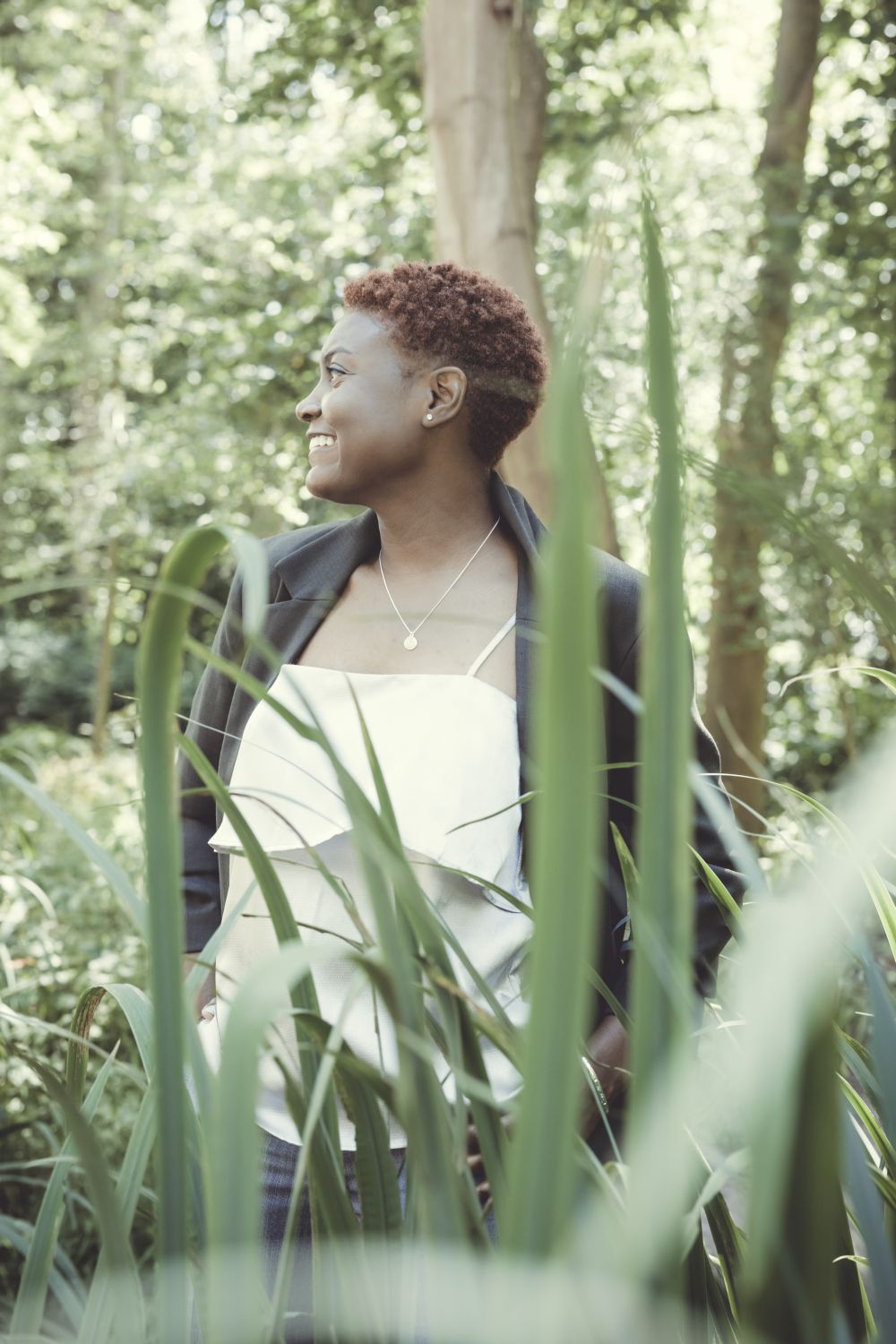 Sourire en pleine nature